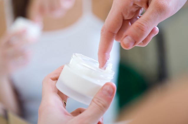 Tekstur sunscreen